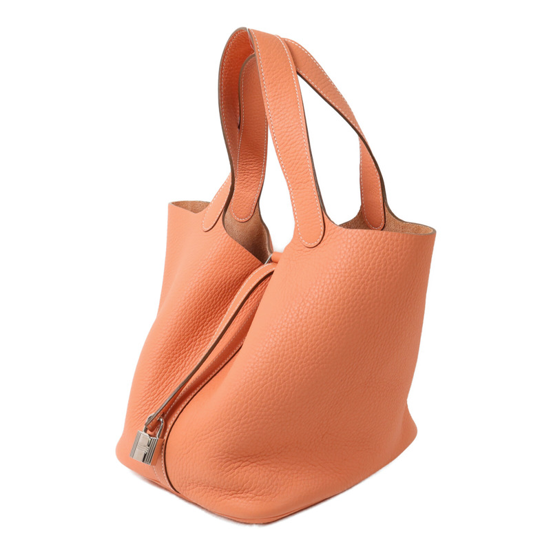 HERMES Clemence皮革Picotin MM手挽袋Crevette-1