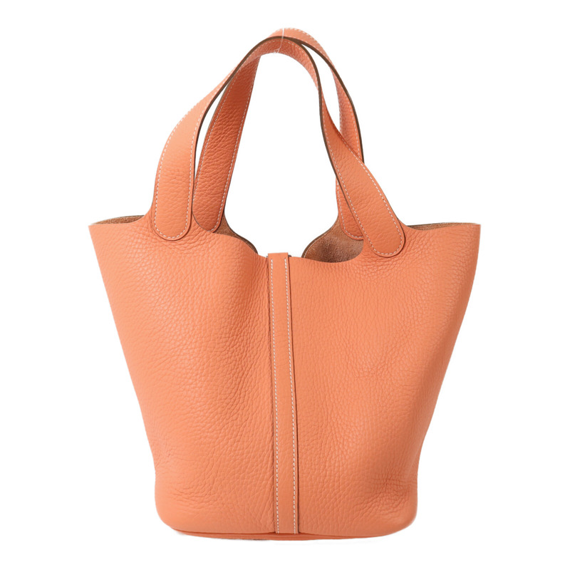 HERMES Clemence皮革Picotin MM手挽袋Crevette-2