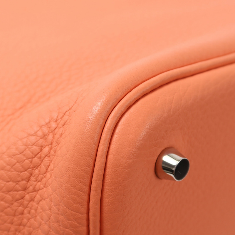 HERMES Clemence皮革Picotin MM手挽袋Crevette-10