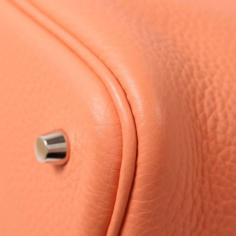 HERMES Clemence皮革Picotin MM手挽袋Crevette-11