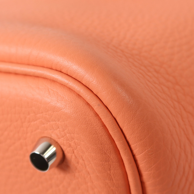 HERMES Clemence皮革Picotin MM手挽袋Crevette-13