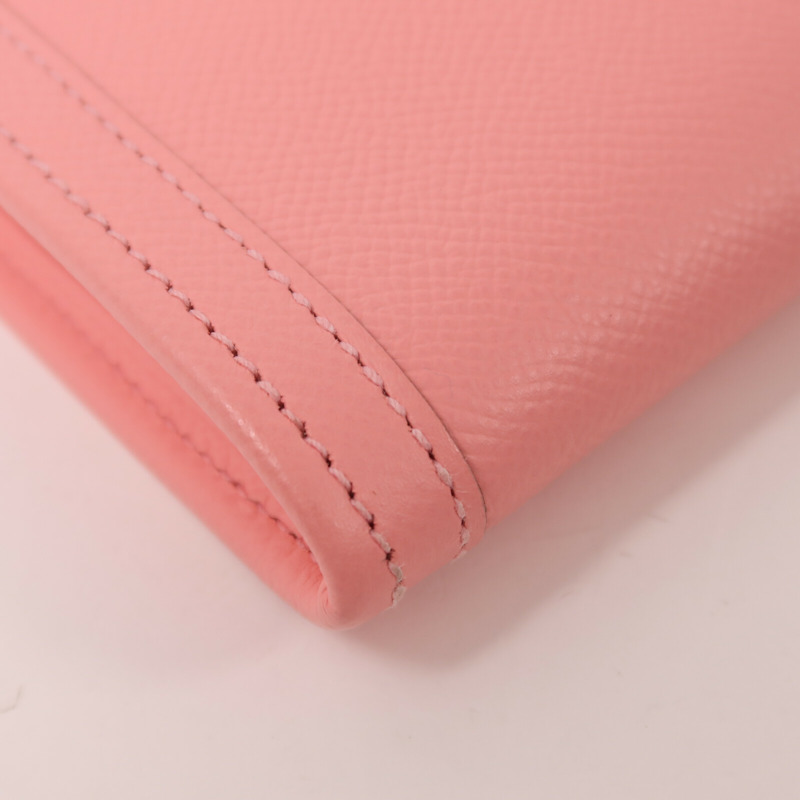 HERMES Epsom皮革Jige Elan PM手拿包Rose Confetti-9