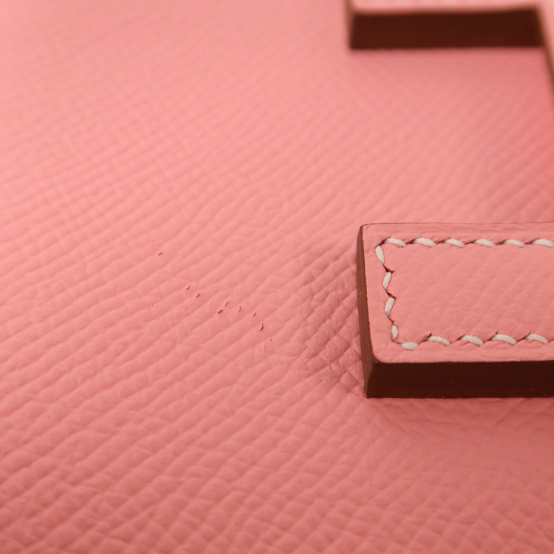 HERMES Epsom皮革Jige Elan PM手拿包Rose Confetti-13