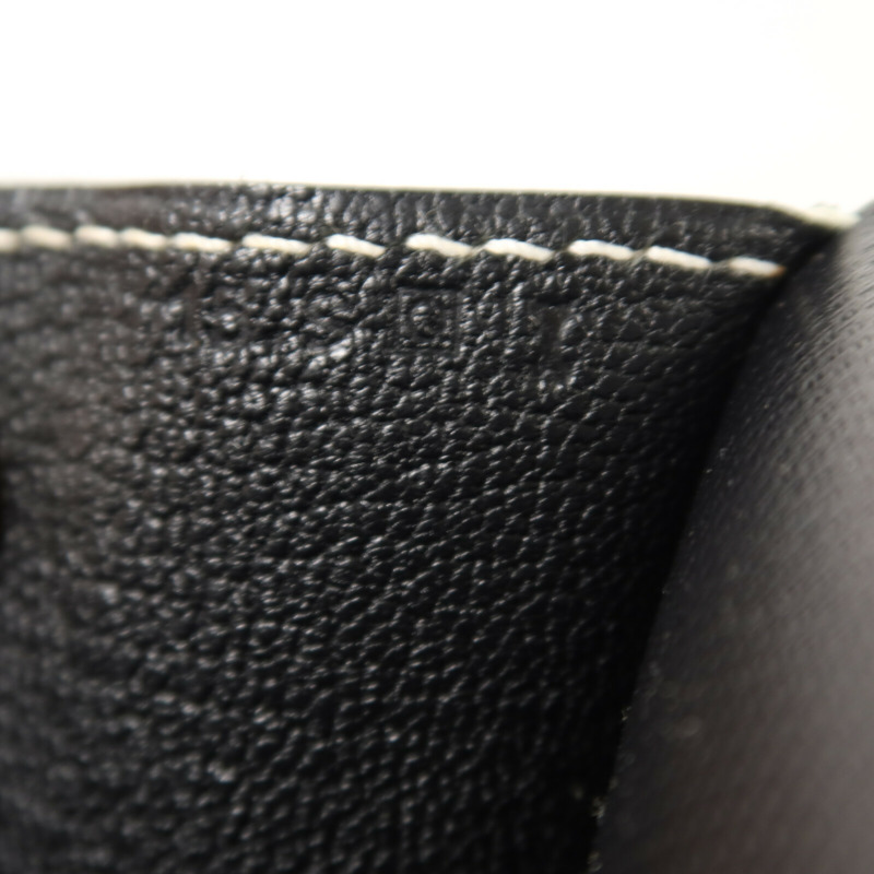 HERMES Grain d'H皮革Roulis 23肩背袋Noir-6