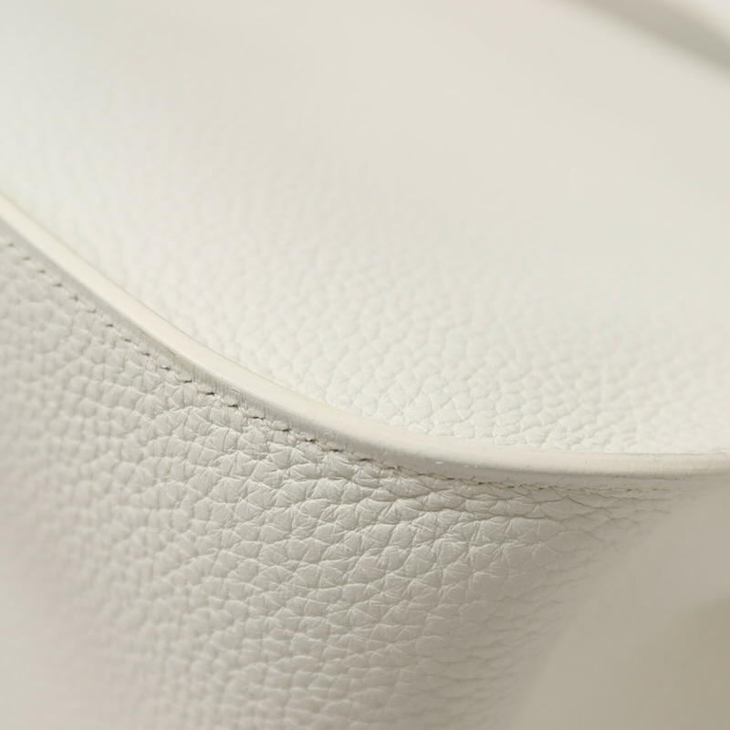 HERMES Togo皮革Jypsiere 28肩背袋Blanc-13