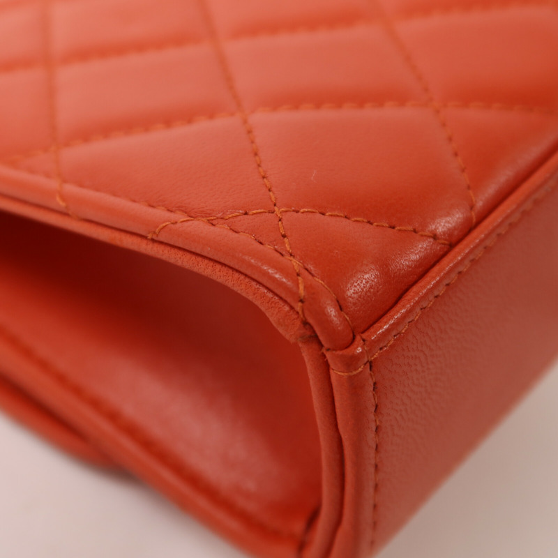 CHANEL 羊皮皮革Chain Shoulder鏈帶肩背袋-13