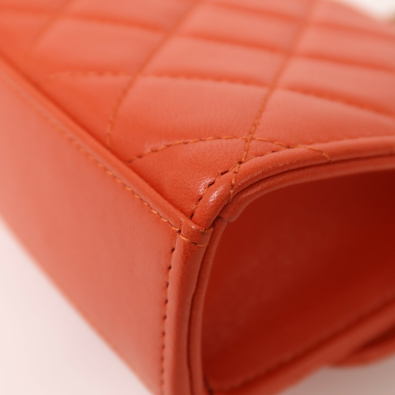 CHANEL 羊皮皮革Chain Shoulder鏈帶肩背袋-14