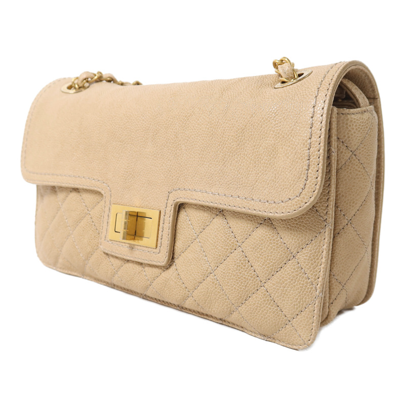 CHANEL 牛皮皮革2.55鏈帶肩背袋-2