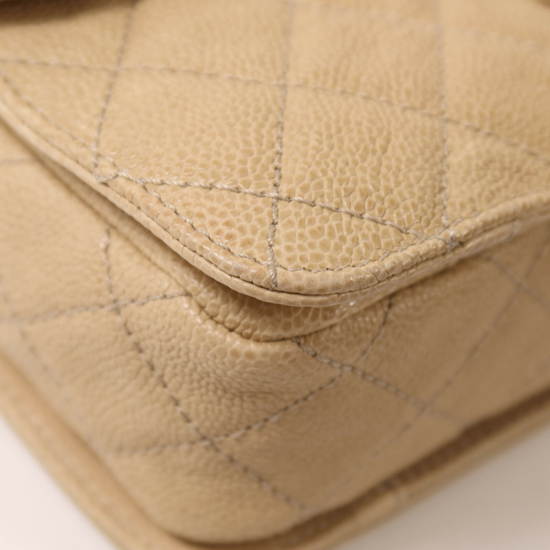 CHANEL 牛皮皮革2.55鏈帶肩背袋-11