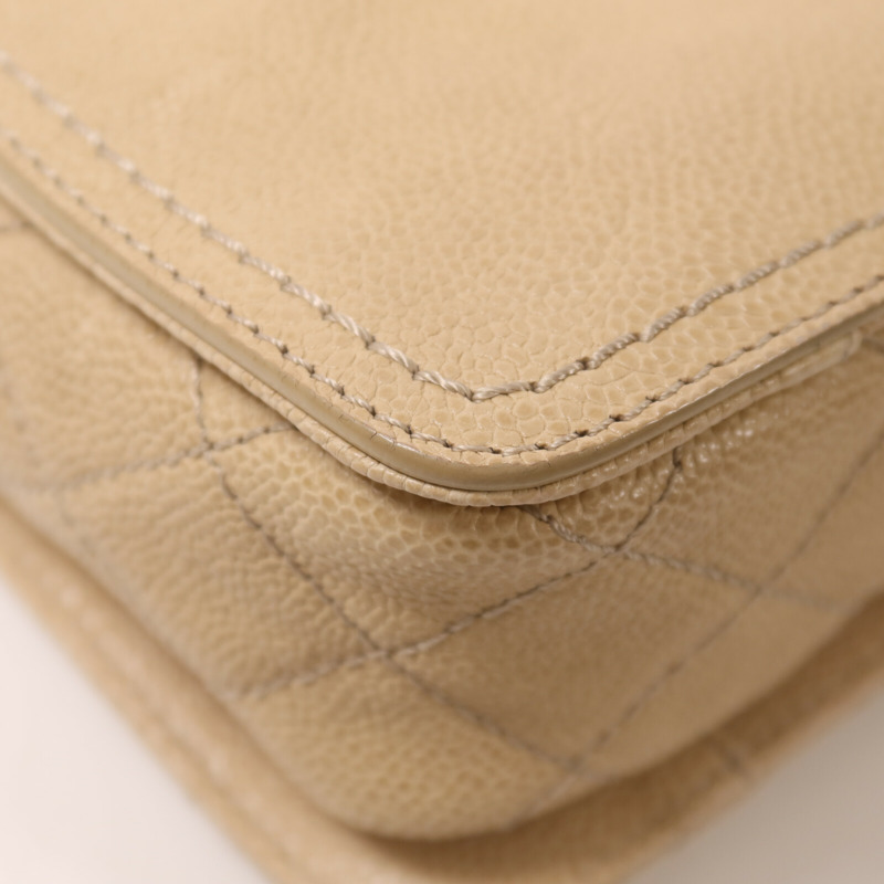 CHANEL 牛皮皮革2.55鏈帶肩背袋-13