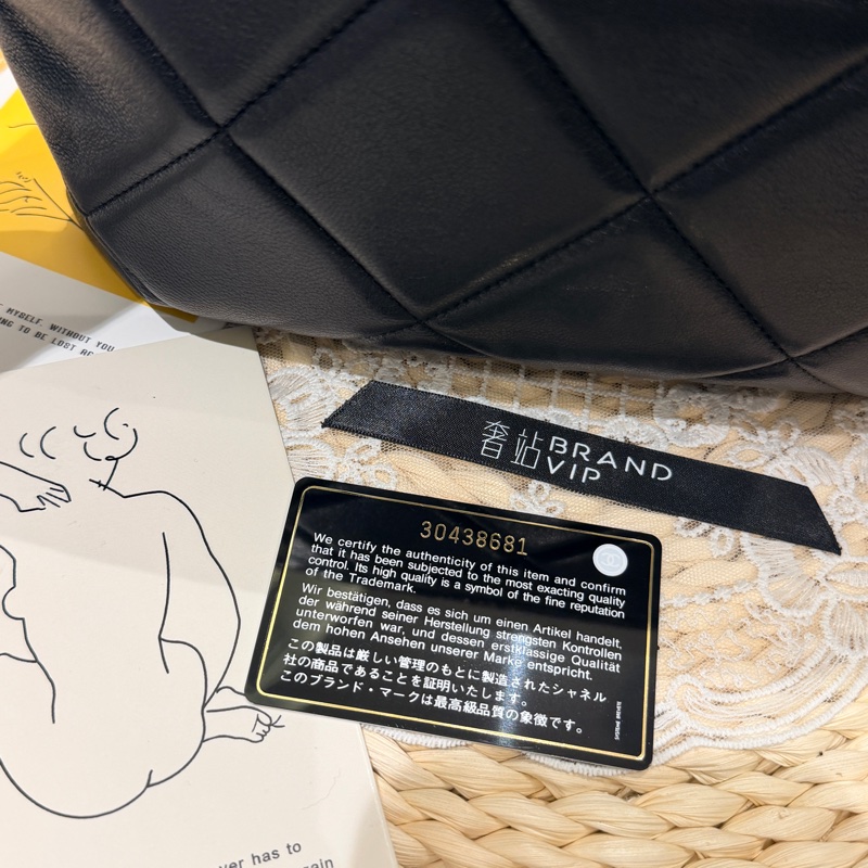 Chanel 19 菱格小羊皮手拿包-5