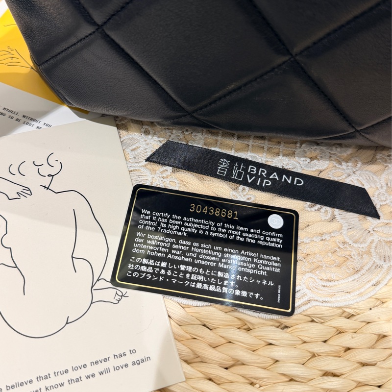 Chanel 19 菱格小羊皮手拿包-20