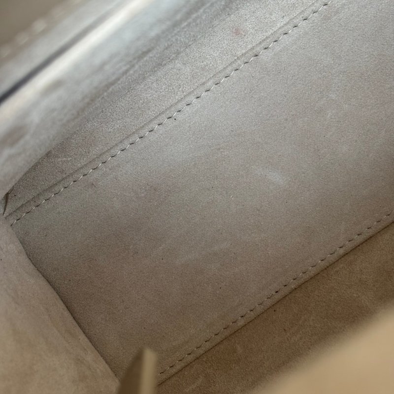 ::Christian Dior:: Lady Dior 淺駝米色 Cannage 5x5籐格紋羊皮黛妃包 手提包 斜背包-28