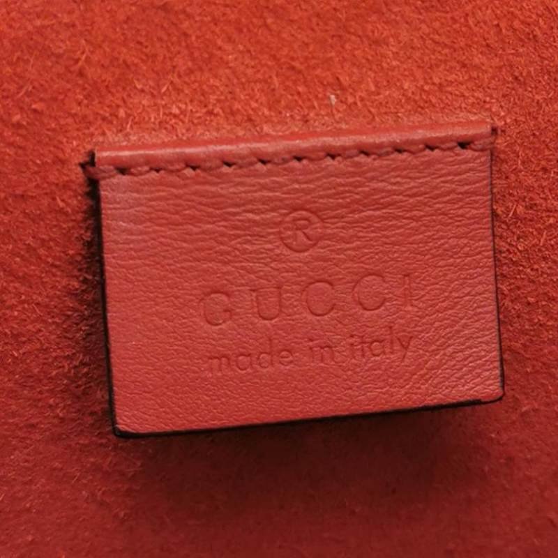 Gucci Dionysus酒神包迷你翻毛皮GG老花雙虎頭搭扣單肩包-7