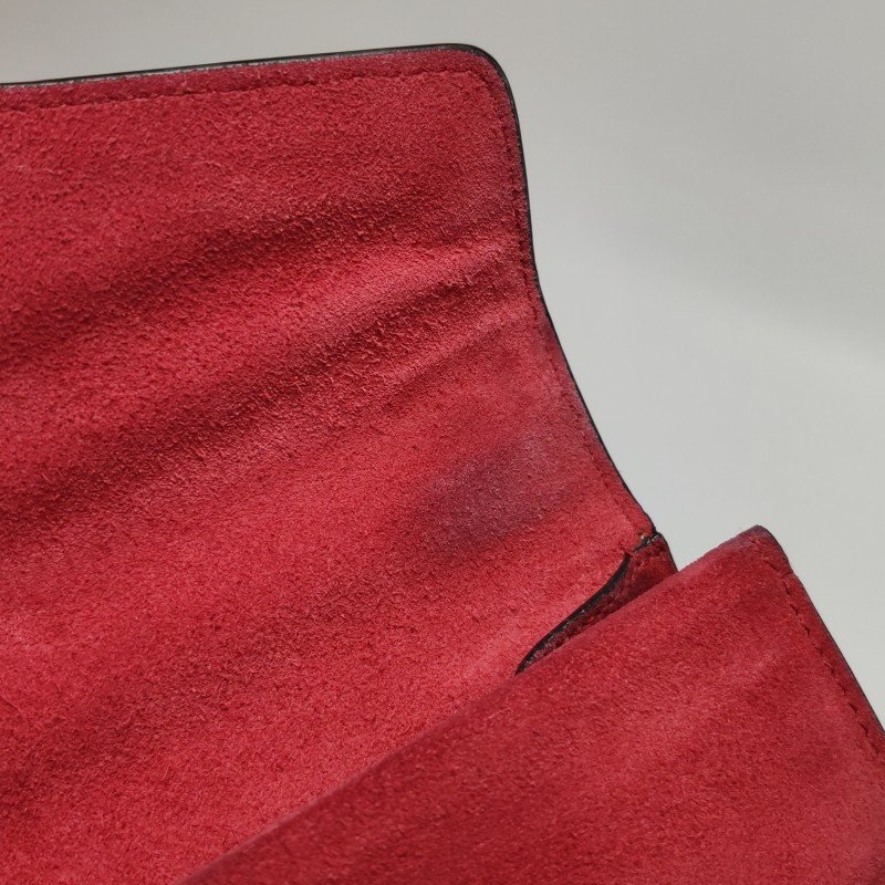 Gucci Dionysus酒神包迷你翻毛皮GG老花雙虎頭搭扣單肩包-8