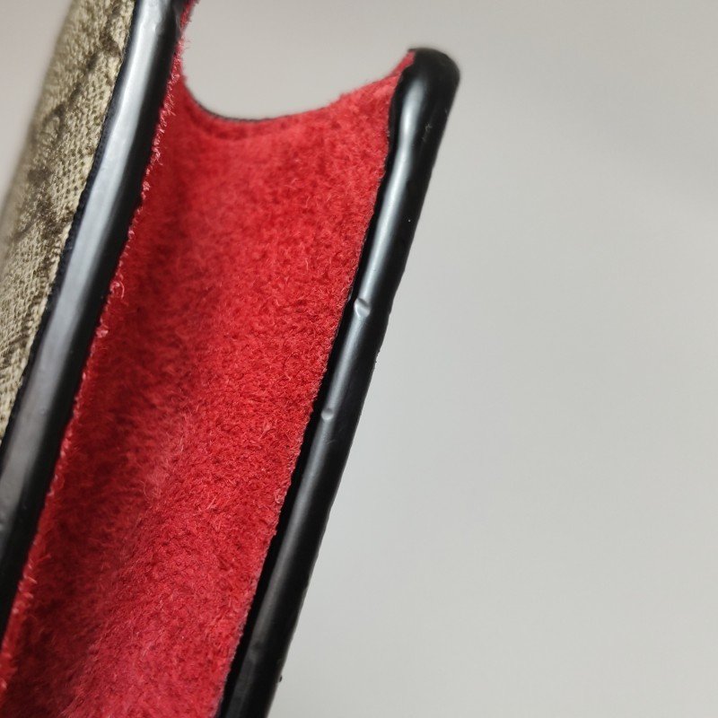 Gucci Dionysus酒神包迷你翻毛皮GG老花雙虎頭搭扣單肩包-17