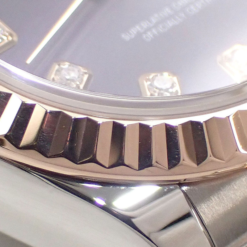 勞力士 Datejust 28 女士腕錶 279171G 自動上鍊隨機序號 18K金精鋼手動上鍊 10P 鑽石時標-5