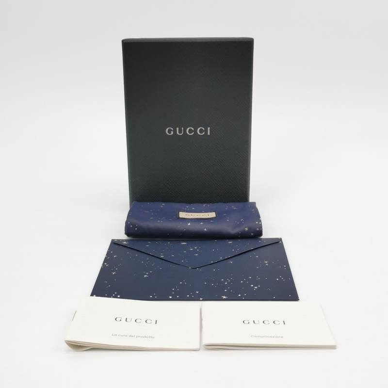 Gucci GG Retro牛皮老花雙G Logo護照夾-7