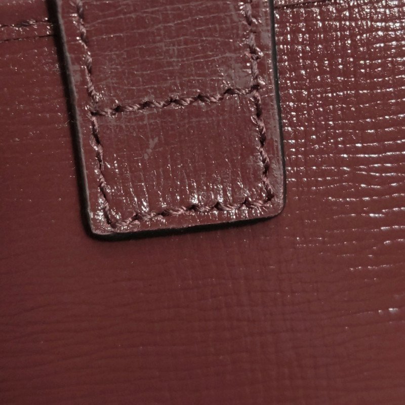 Gucci GG Retro牛皮老花雙G Logo護照夾-8