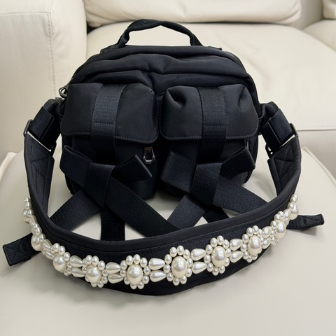 Simone Rocha 珍珠背帶側背包 Beaded Classic Bow crossbody bag