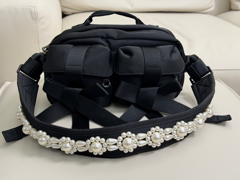 Simone Rocha 珍珠背帶側背包 Beaded Classic Bow crossbody bag-0