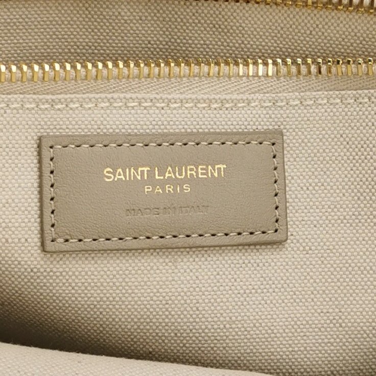 Saint Laurent Rive Gauche小號牛皮帆布字母Logo單肩包-7