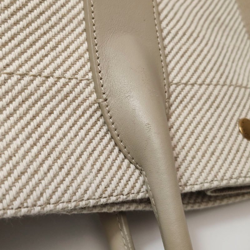 Saint Laurent Rive Gauche小號牛皮帆布字母Logo單肩包-8