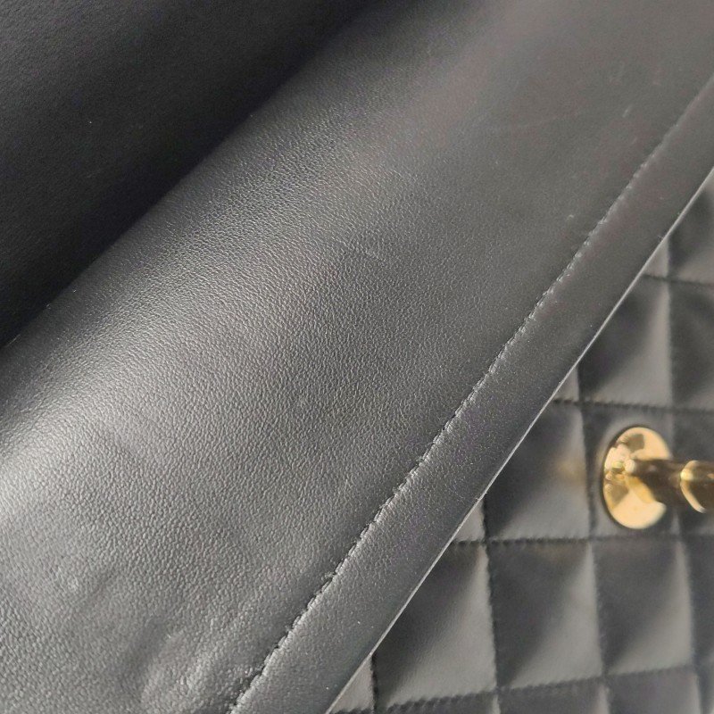 Chanel Classic Flap 經典款小號羊皮菱格絎縫雙C扣皮穿鏈單肩包-20