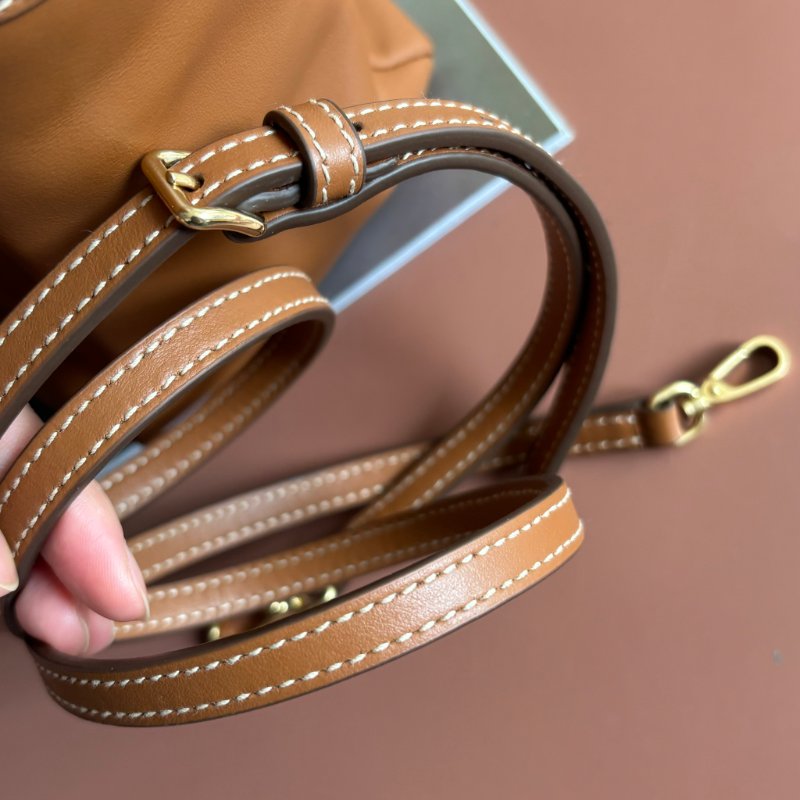 小號 ::Miu Miu:: IVY 干邑色 焦糖棕皮革手袋 手提斜背兩用包-16