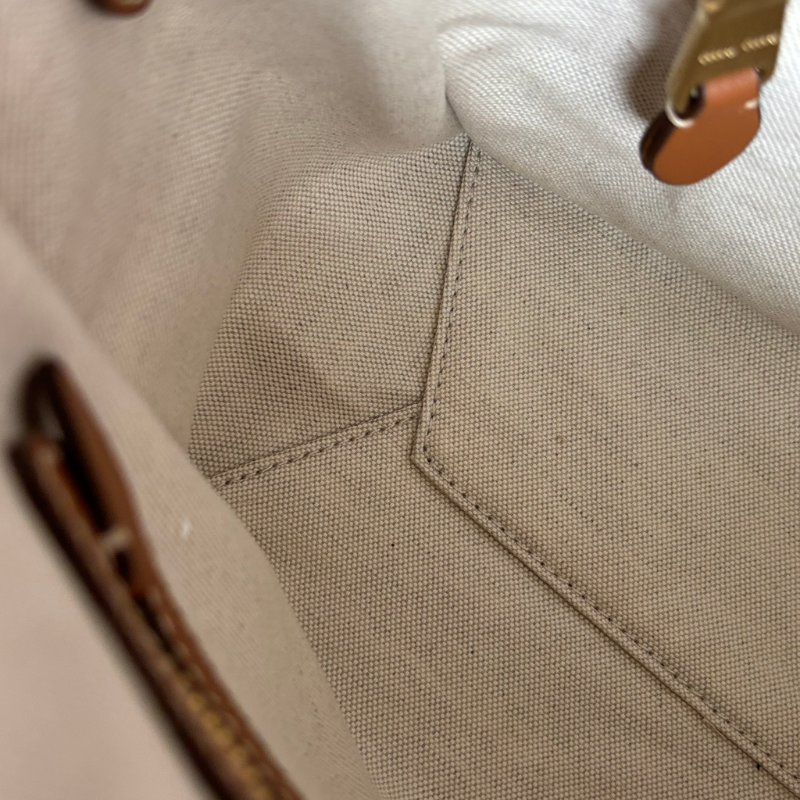 小號 ::Miu Miu:: IVY 干邑色 焦糖棕皮革手袋 手提斜背兩用包-22