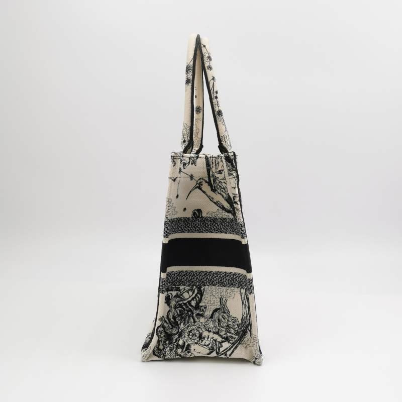 Dior Book Tote中型帆布Dior Zodiac圖案刺繡手提包-2