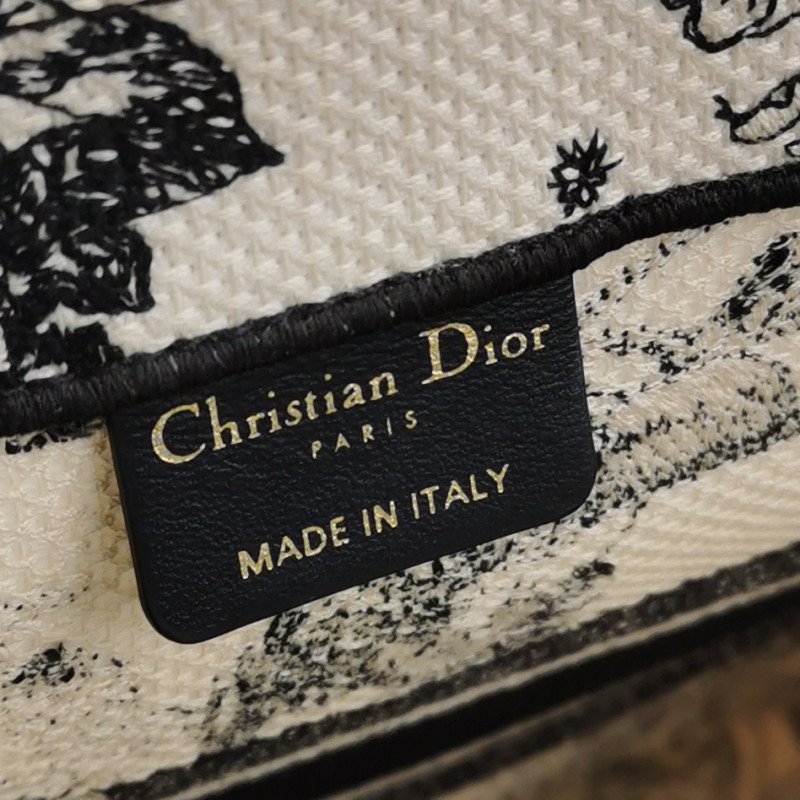 Dior Book Tote中型帆布Dior Zodiac圖案刺繡手提包-7