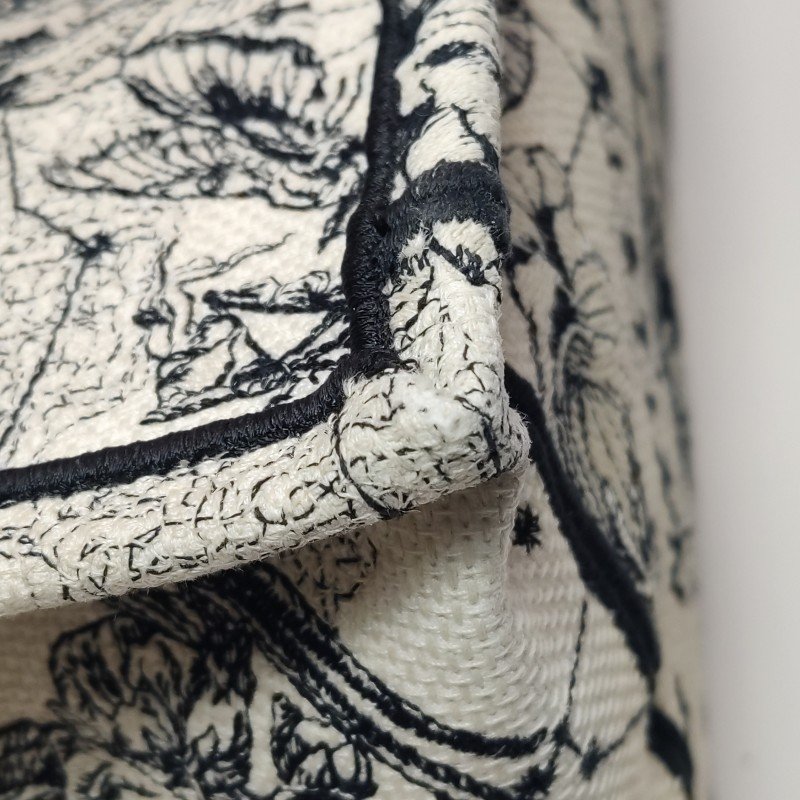 Dior Book Tote中型帆布Dior Zodiac圖案刺繡手提包-16