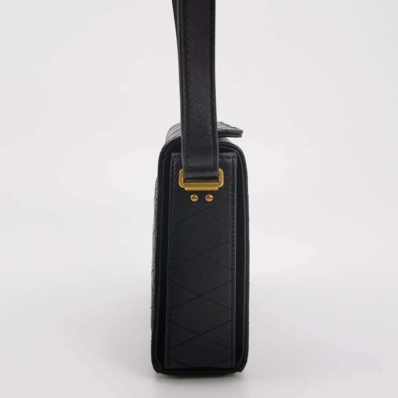 Saint Laurent 羊皮純色字母Logo斜背包-2