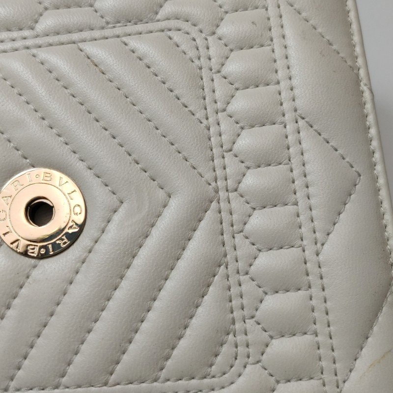 Bvlgari Serpenti Forever蛇頭包小號羊皮幾何絎縫蛇頭斜背包單肩包-12