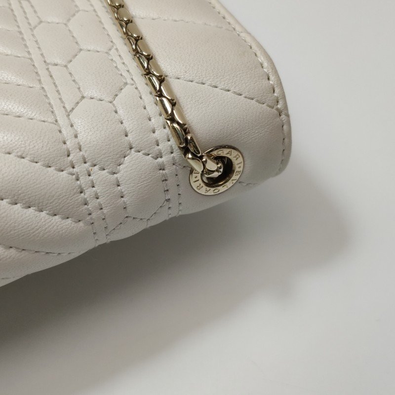 Bvlgari Serpenti Forever蛇頭包小號羊皮幾何絎縫蛇頭斜背包單肩包-15