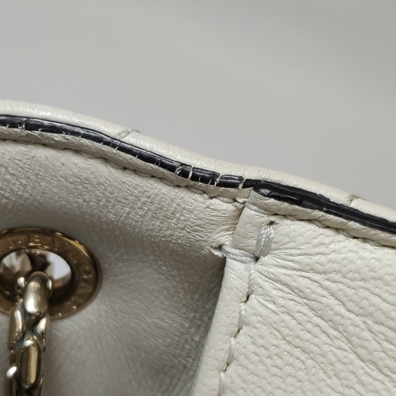 Bvlgari Serpenti Forever蛇頭包小號羊皮幾何絎縫蛇頭斜背包單肩包-23