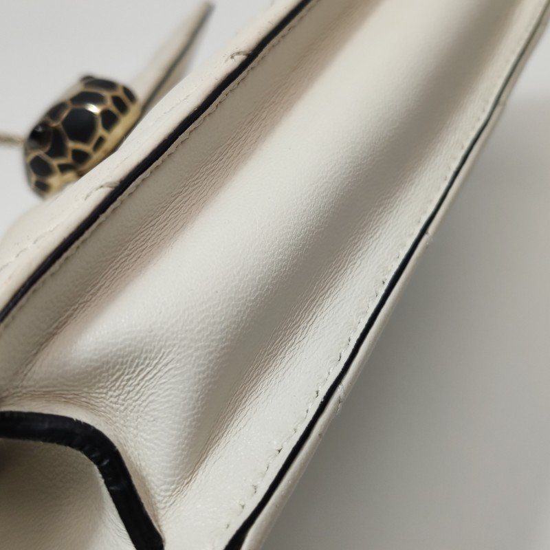 Bvlgari Serpenti Forever蛇頭包小號羊皮幾何絎縫蛇頭斜背包單肩包-24