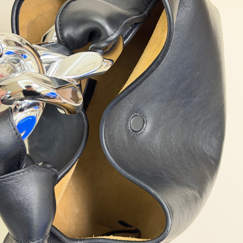 Jw Anderson Chain 銀鏈帶扭結真皮革手提包-3