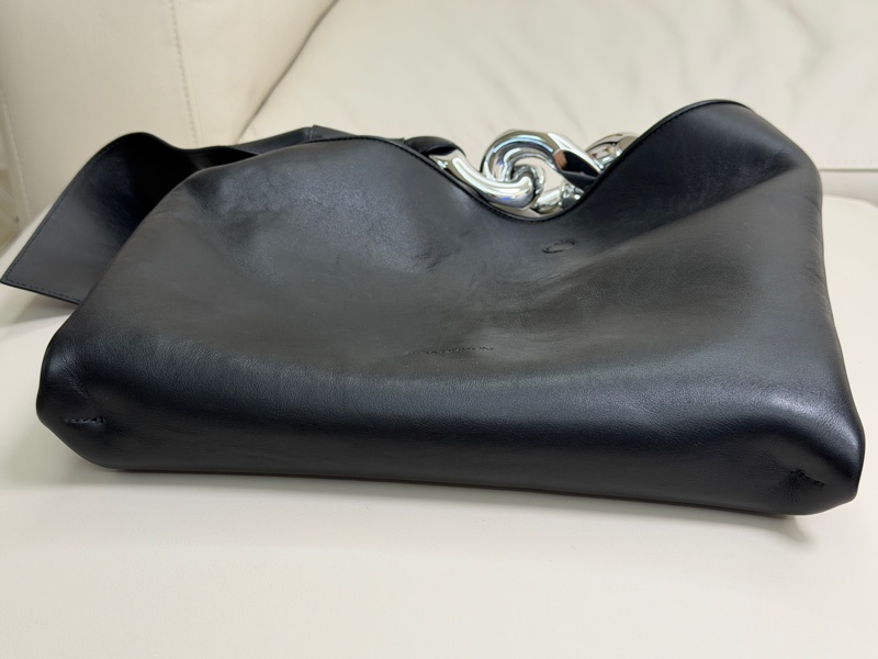 Jw Anderson Chain 銀鏈帶扭結真皮革手提包-8