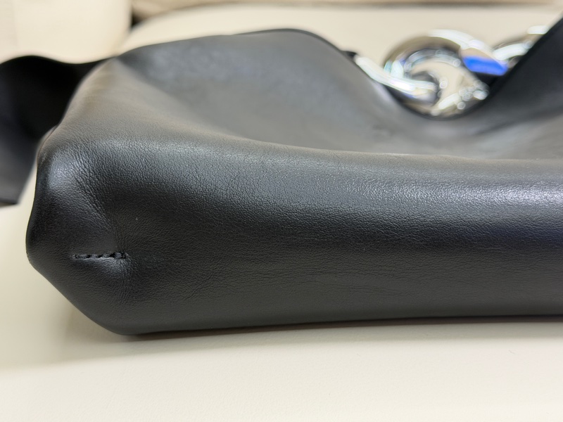 Jw Anderson Chain 銀鏈帶扭結真皮革手提包-10