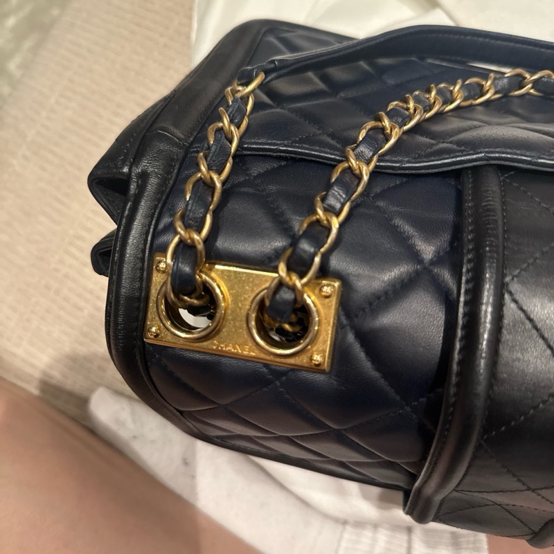 Chanel 肩背/斜背包 黛妃包 CF class flat 25公分 羊皮-1