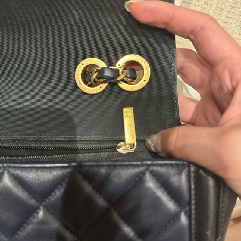 Chanel 肩背/斜背包 黛妃包 CF class flat 25公分 羊皮-2