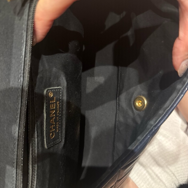 Chanel 肩背/斜背包 黛妃包 CF class flat 25公分 羊皮-3