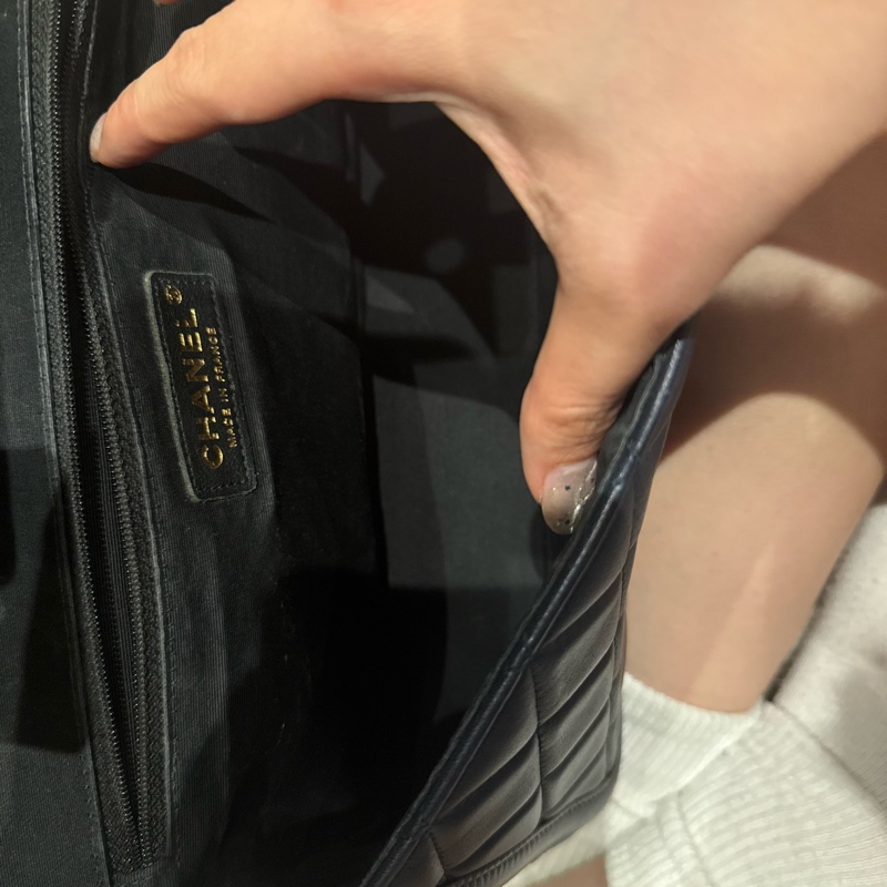 Chanel 肩背/斜背包 黛妃包 CF class flat 25公分 羊皮-17