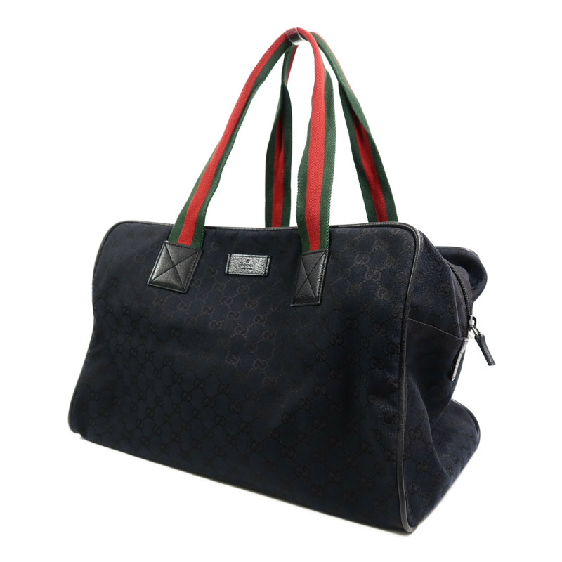 GUCCI 帆布Boston Bag波士頓包-1