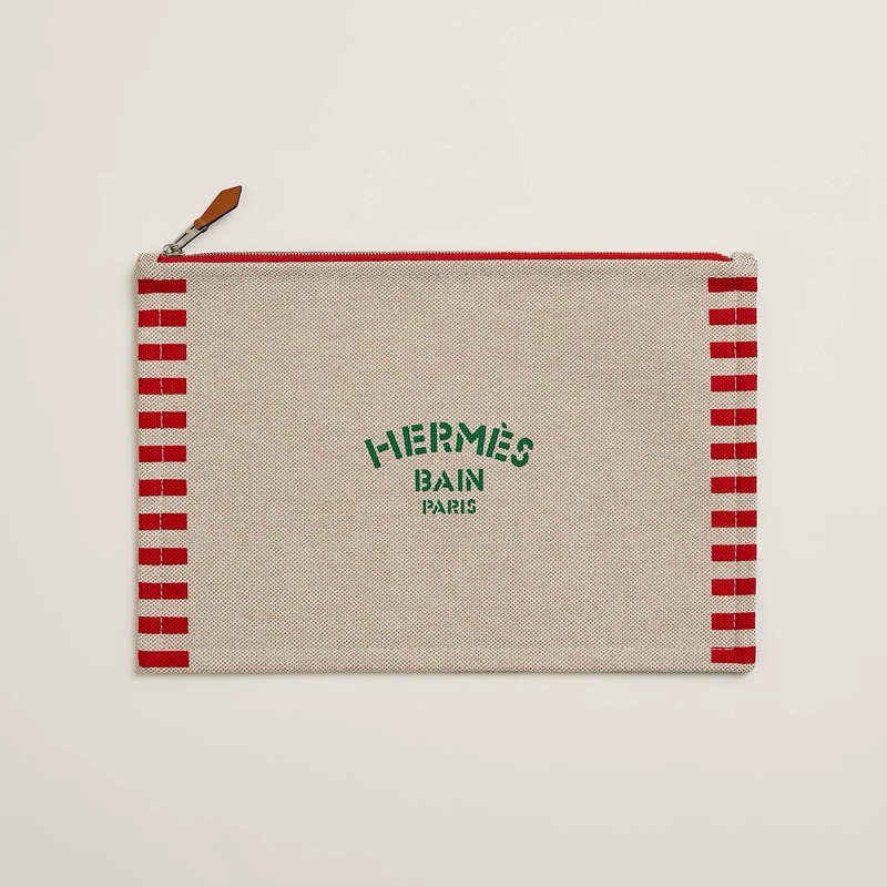 Hermes 98新 狀態如圖（閒置）帆布收納袋-1