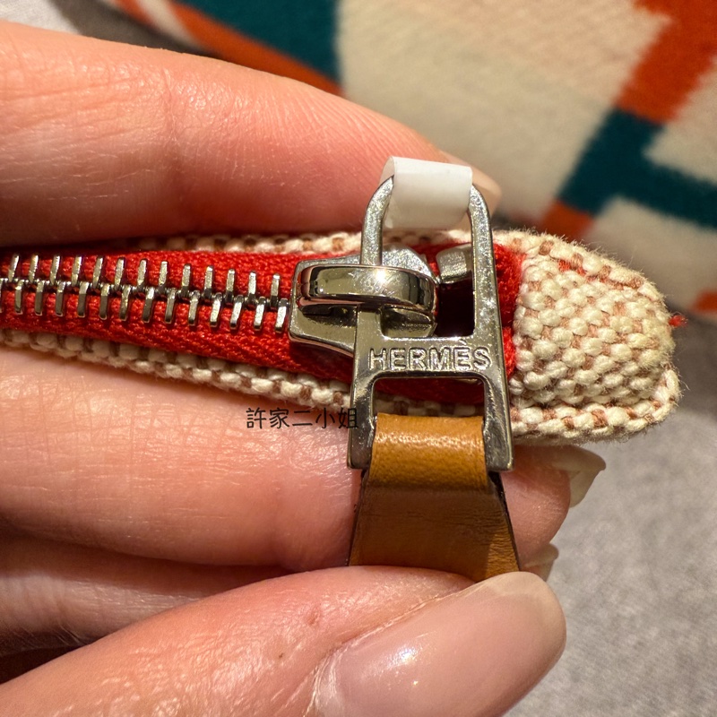 Hermes 98新 狀態如圖（閒置）帆布收納袋-7