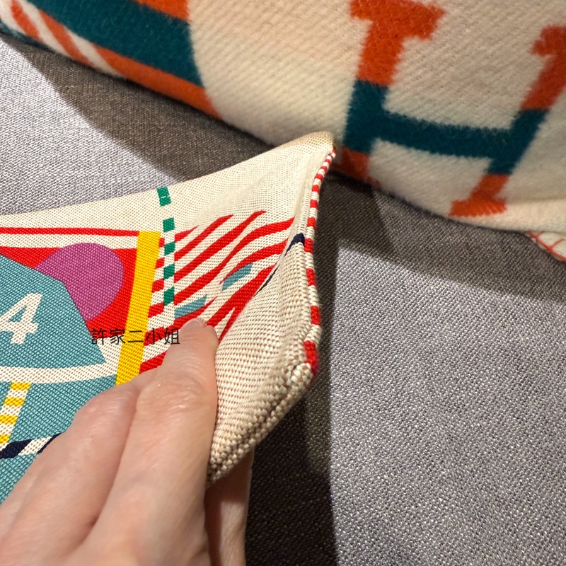 Hermes 98新 狀態如圖（閒置）帆布收納袋-10