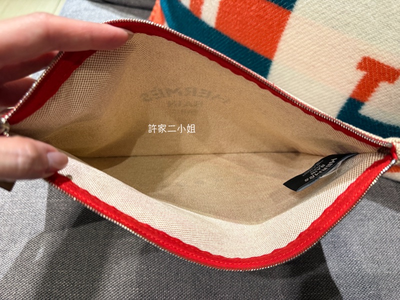 Hermes 98新 狀態如圖（閒置）帆布收納袋-11